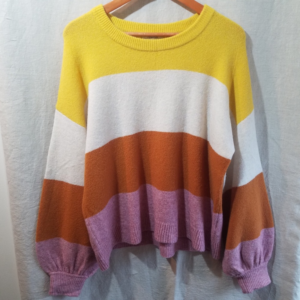 Madewell Gladwell Striped Balloon Sleeve
